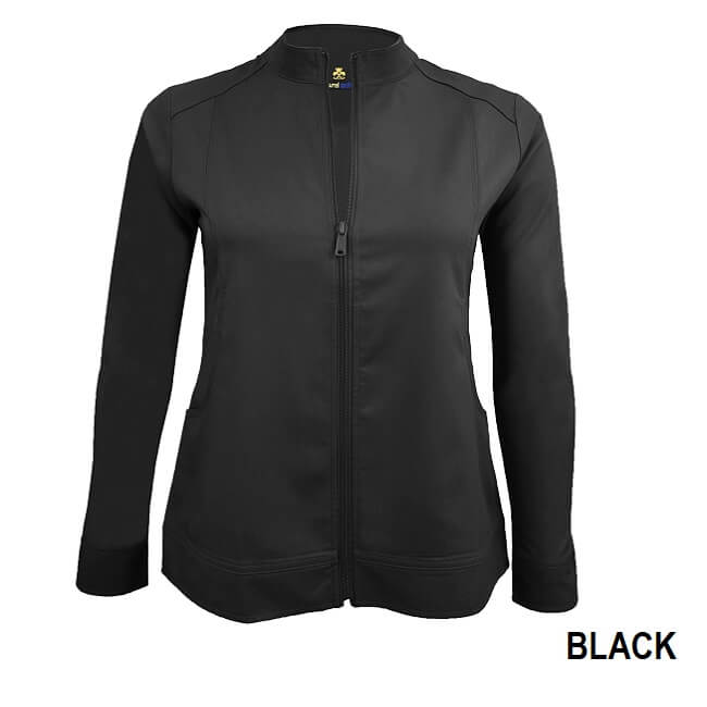 Women’s Soft Stretch Front Zip Warm-up Scrub Jacket