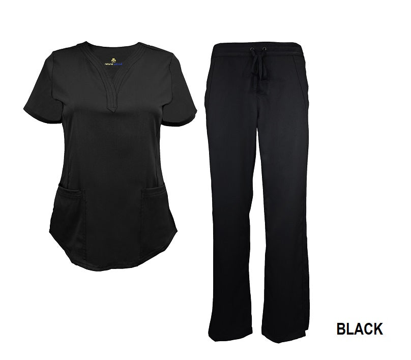 Stretch V-neck 2 Pocket Scrub Sets