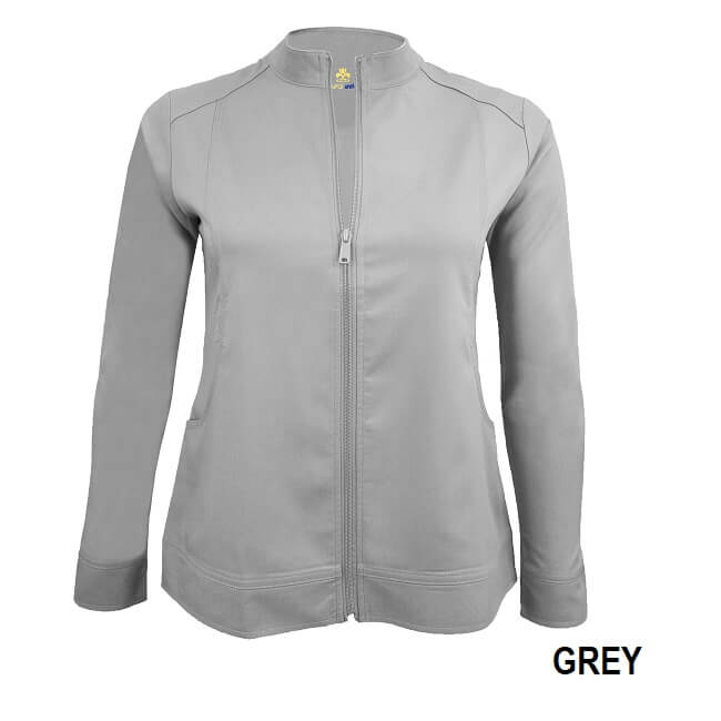 Women’s Soft Stretch Front Zip Warm-up Scrub Jacket