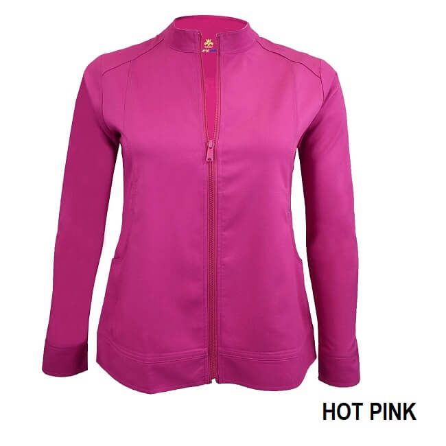 Women’s Soft Stretch Front Zip Warm-up Scrub Jacket