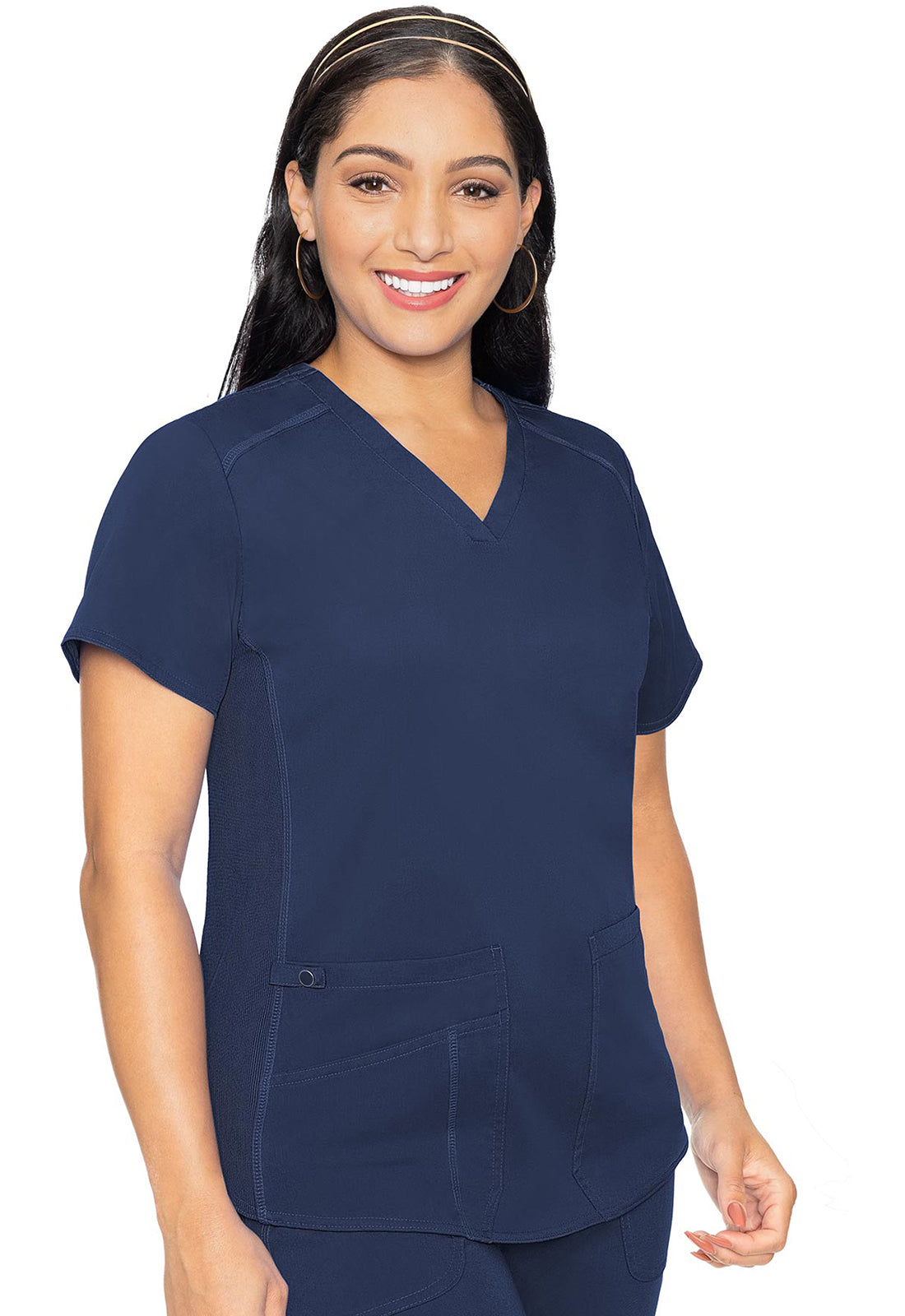 V-NECK SHIRTTAIL TOP/ MC7459