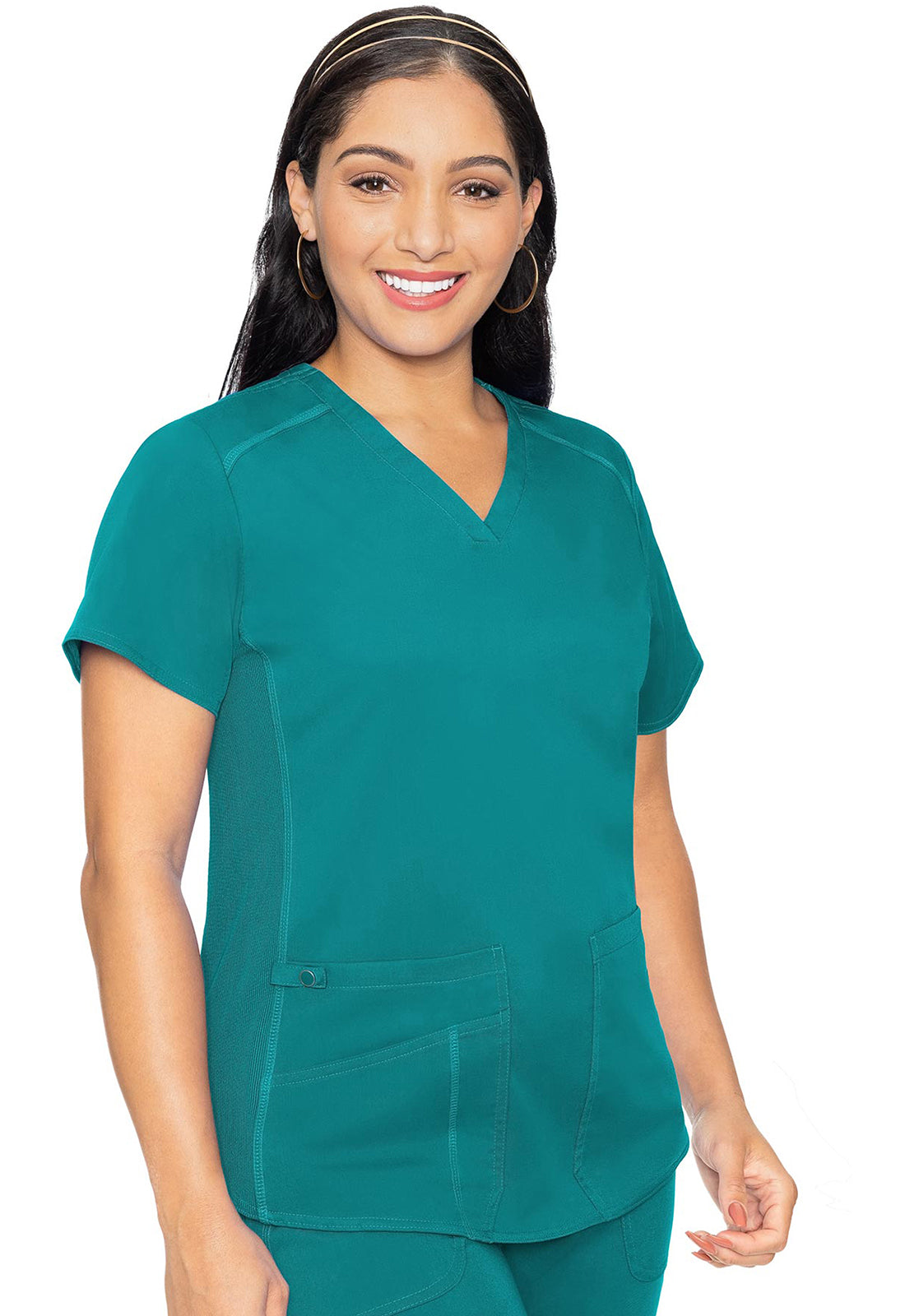 V-NECK SHIRTTAIL TOP/ MC7459