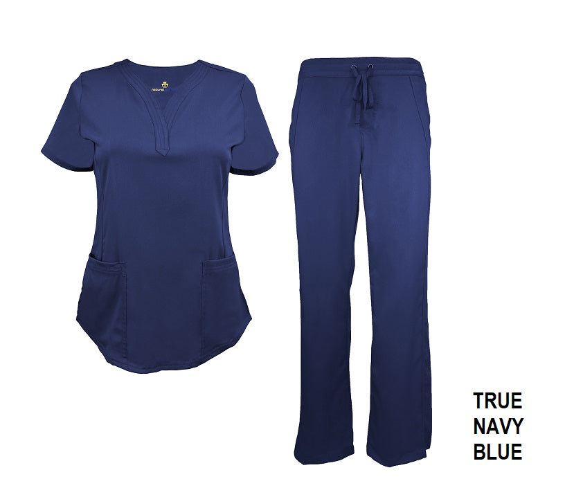 Stretch V-neck 2 Pocket Scrub Sets