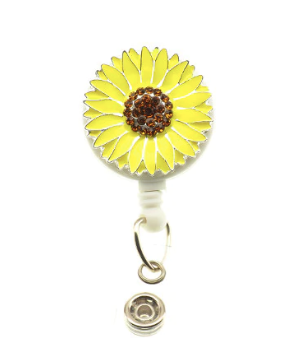 Sunflower ID Badge Reel