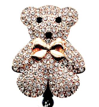 Teddy Bear ID Badge Reel
