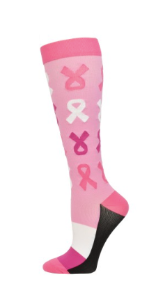 Pro CureªPink Ribbon Fashion Compression Sock