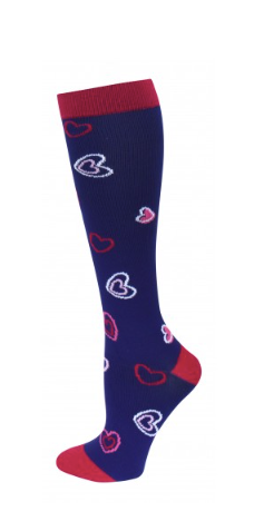 Hearts Compression Socks - XL